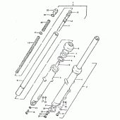 Схема вузла: Вилка передньої осі (Gsx400st f.no. 500306gsx400sx) для Suzuki GSX400