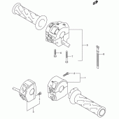 Схема вузла: Пульт керування рульовим (Model k2) для Suzuki DL1000 V-Strom