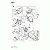 Схема узла: Левая капот для Suzuki VZ1600 Marauder
