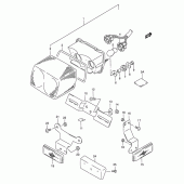 Схема узла: Задний фонарь (Стоп-сигнал) для Suzuki GS500