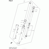 Схема вузла: Вилка передньої осі для Suzuki UH200 Burgman