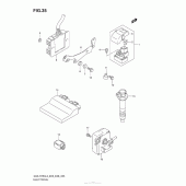 Схема вузла: Електроустаткування (E03) для Suzuki GSX-R750