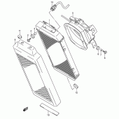 Схема вузла: Радіатор для Suzuki VL800 Intruder Volusia
