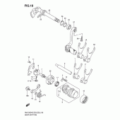 Схема узла: Копирный вал & Вилки & Вал переключения для Suzuki RM-Z450
