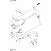 Схема вузла: Вихлопна система для Suzuki DR-Z70