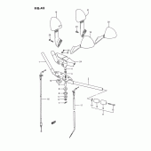 Схема узла: Руль & Тросики (Model j/k) для Suzuki GSX1100