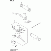 Схема вузла: Ручки керма Suzuki LS650 Boulevard S40