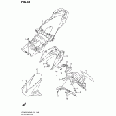Схема узла: Заднее крыло для Suzuki GSX-R1000