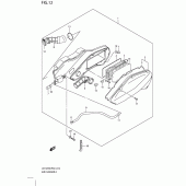 Схема вузла: Повітряний фільтр Suzuki UX125 Sixteen