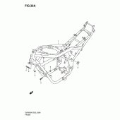 Схема вузла: Рама (Model k6) для Suzuki GSF650 Bandit S