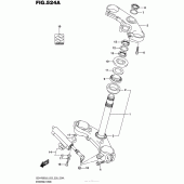 Схема вузла: Рульова траверса для Suzuki GSX-R600