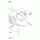 Схема вузла: Фара (E2, e19) ​​для Suzuki DR-Z400 DR-Z400SM