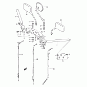 Схема вузла: Кермо & Тросики (Model k) для Suzuki GS500