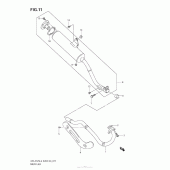 Схема узла: Выхлопная система для Suzuki DR-Z125 DR-Z125L