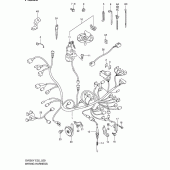 Схема вузла: Електропроводка (Sv650x/ux/y/uy/k1/uk1/k2/uk2) для Suzuki SV650