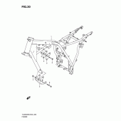 Схема узла: Рама для Suzuki TU250