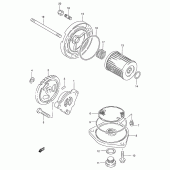 Схема вузла: Масляний насос для Suzuki DF200