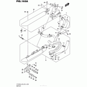 Схема вузла: Вихлопна система Suzuki VZ1500 Boulevard M90