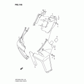 Схема вузла: Верхня накладка рами (Vzr1800zufl2 e19) ​​для Suzuki VZR1800 Intruder M1800R/ Boulevard M109R