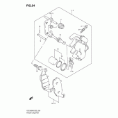Схема узла: Передний тормозной суппорт для Suzuki VZ1500 Intruder M1500