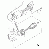 Схема вузла: Стартер електричний для Suzuki RF900