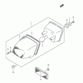 Схема узла: Задний фонарь (Стоп-сигнал) для Suzuki DR-Z400 DR-Z400S