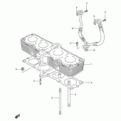 Схема узла: Цилиндр для Suzuki GSX600 Katana