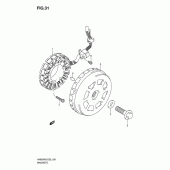 Схема вузла: Статор & Ротор для Suzuki AN650 Burgman (EU analogue of SkyWave)