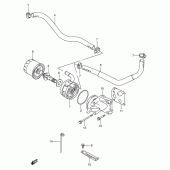 Схема вузла: Олійний охолоджувач для Suzuki GSX-R750