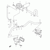 Схема вузла: Система індукції повітря для Suzuki VL250 Intruder LC