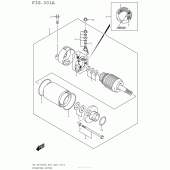 Схема вузла: Стартер електричний для Suzuki DR-Z400 DR-Z400S