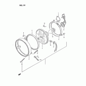 Схема вузла: Фара (E26) для Suzuki TS185