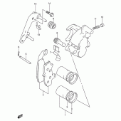 Схема вузла: Передній гальмівний супорт для Suzuki DR650 DR650RSE