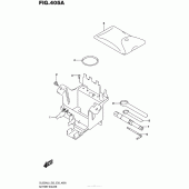 Схема вузла: Кріплення акумулятора Suzuki DL650 V-Strom