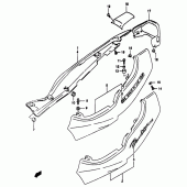 Схема вузла: Бічні панелі (Gsf1200x/sx) для Suzuki GSF1200 Bandit