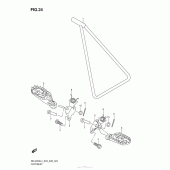 Схема вузла: Підніжки для Suzuki RM-Z250