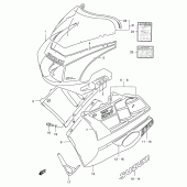 Схема вузла: Передній обтічник (Gsx-r400rfl) для Suzuki GSX-R400