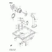 Схема узла: Масляный насос & Поддон для Suzuki GSR750