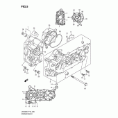 Схема узла: Картер двигателя для Suzuki UH200 Burgman