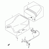 Схема вузла: Сидіння для Suzuki GSX-R600