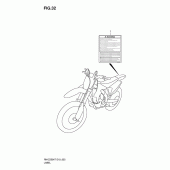 Схема вузла: Інформаційні наклейки для Suzuki RM-Z250