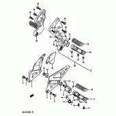 Схема узла: Подножки для Suzuki GSX-R1100