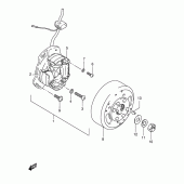 Схема узла: Статор & Ротор (E2,  e4,  e15,  e17,  e18,  e21) для Suzuki TS125