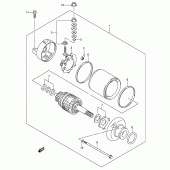Схема узла: Стартер электрический для Suzuki DR-Z250