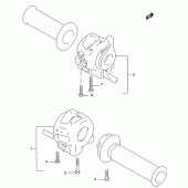 Схема вузла: Пульт керування рульовим для Suzuki GZ250 Marauder