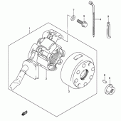 Схема вузла: Статор & Ротор (Model k1/k2/k3/k4) для Suzuki RM250