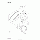Схема узла: Переднее крыло (Vl800T E03) для Suzuki VZ800 Boulevard M50