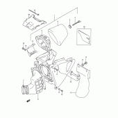 Схема вузла: Повітряний фільтр для Suzuki RM250