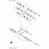 Схема вузла: Важіль прогресії для Suzuki RM-Z250