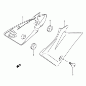 Схема вузла: Бічні панелі для Suzuki SV1000